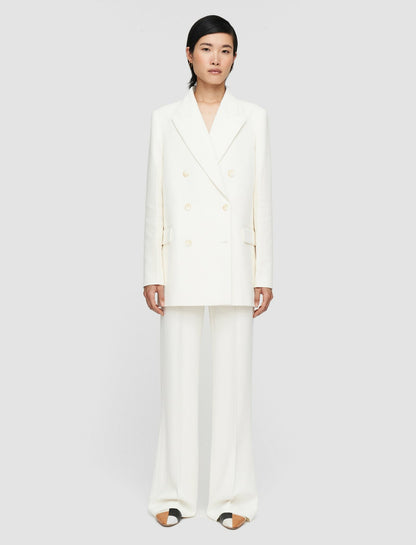 JOSEPH Fashion Women Wool Viscose Chapone Jacket Ivory