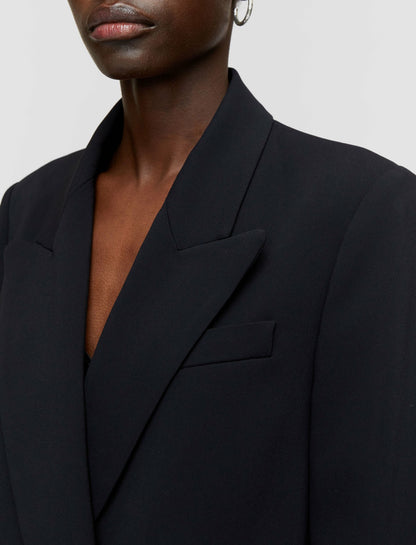 JOSEPH Fashion Women Jaden Comfort Cady Jacket Black