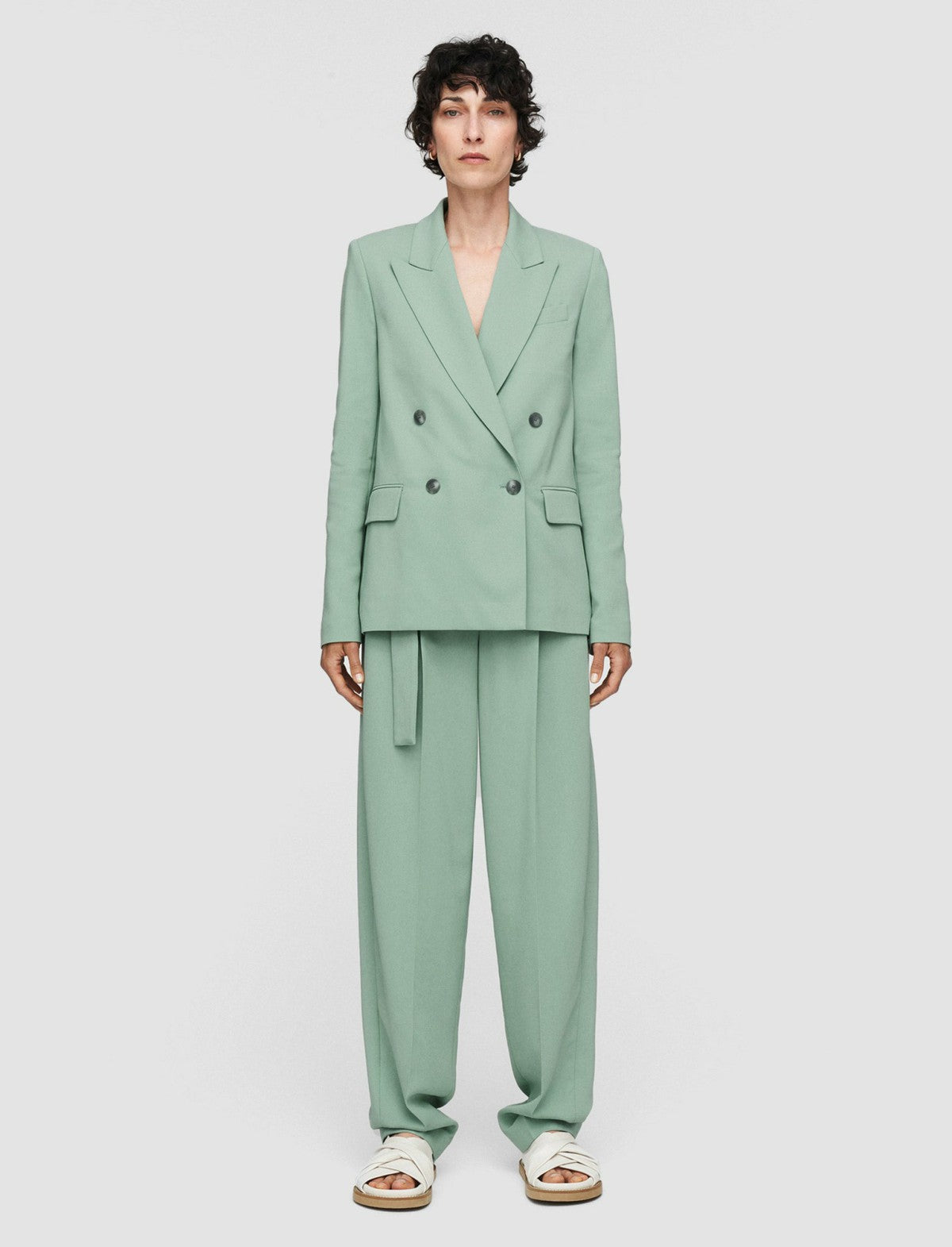 JOSEPH Fashion Women Jaden Comfort Cady Jacket Sage