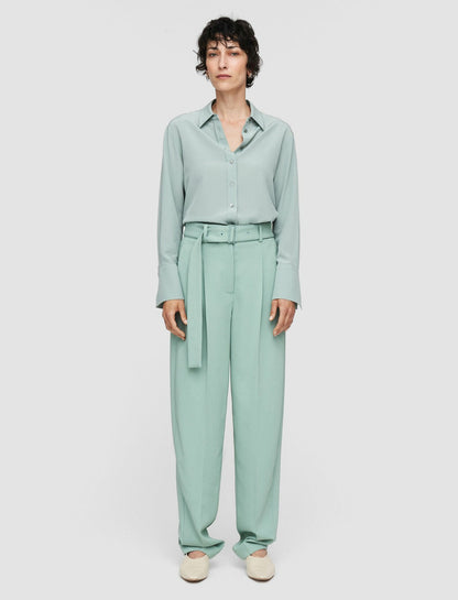 JOSEPH Fashion Women Comfort Cady Drew Trousers Sage