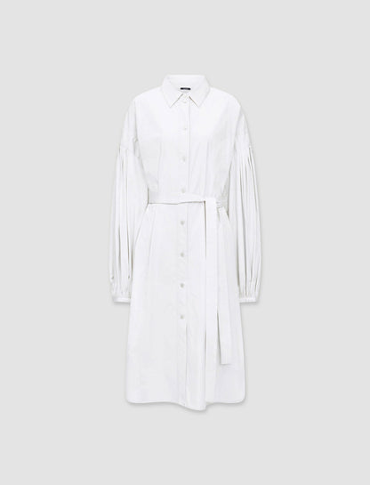 JOSEPH Fashion Women Poplin Montague Dress White