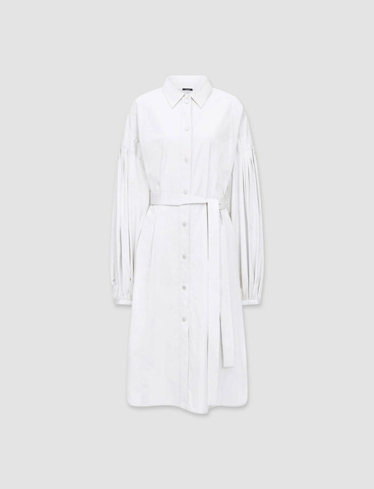 JOSEPH Fashion Women Poplin Montague Dress White