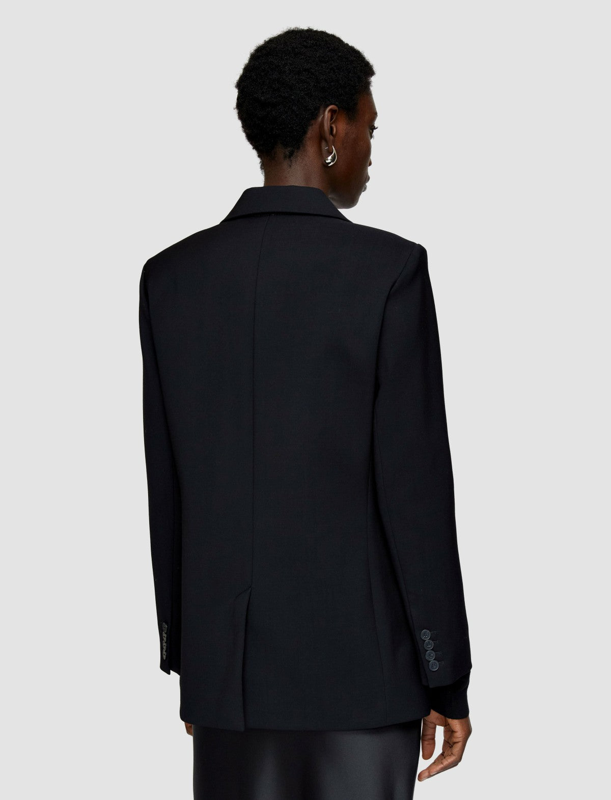 JOSEPH Fashion Women Tailoring Wool Stretch Jackie Jacket Black