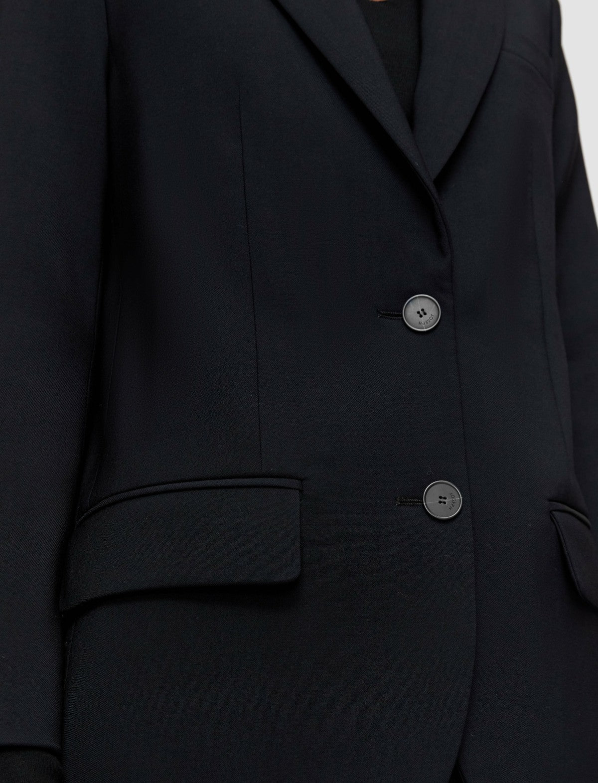 JOSEPH Fashion Women Tailoring Wool Stretch Jackie Jacket Black