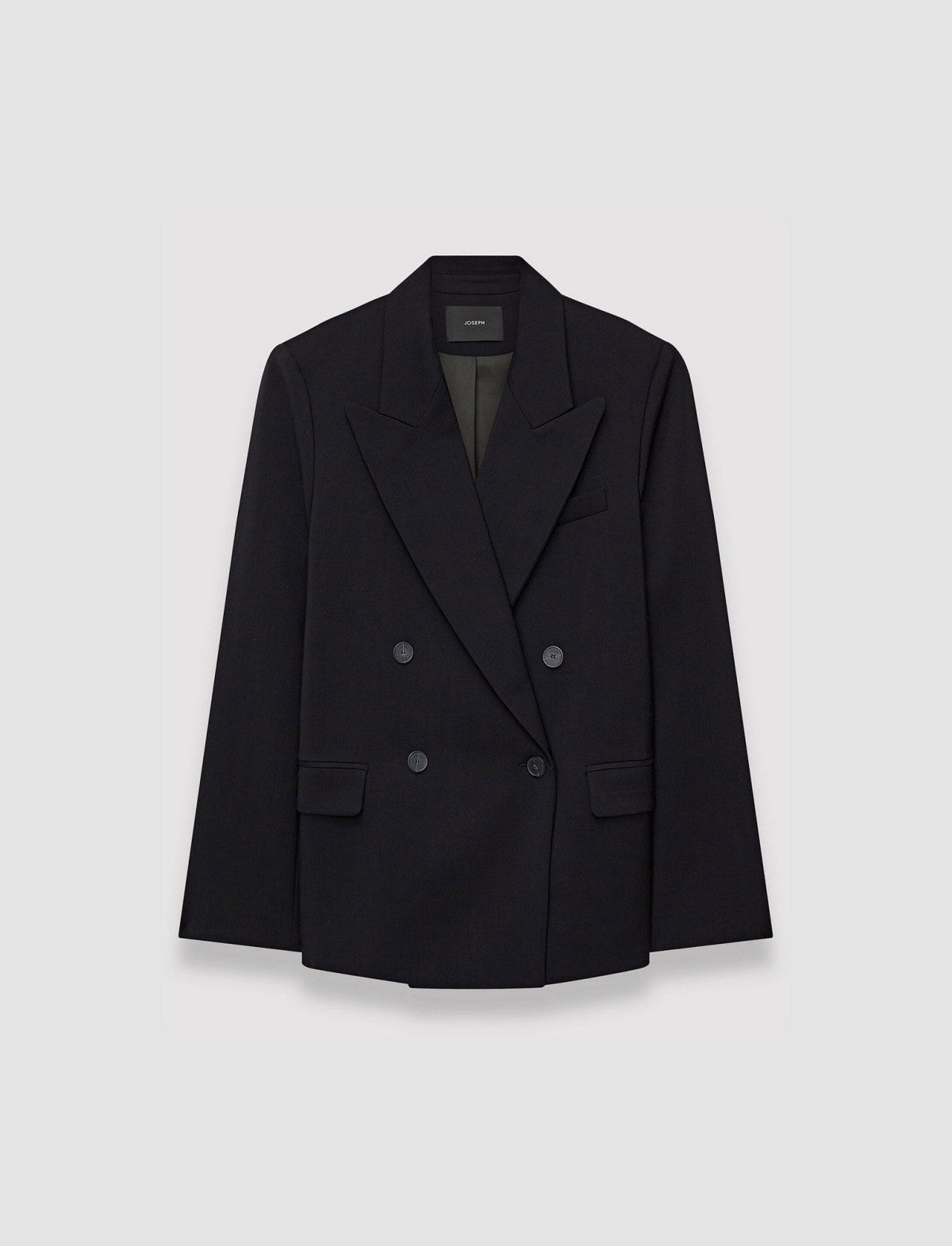 JOSEPH Fashion Women Jaden Tailoring Wool Stretch Jacket Black