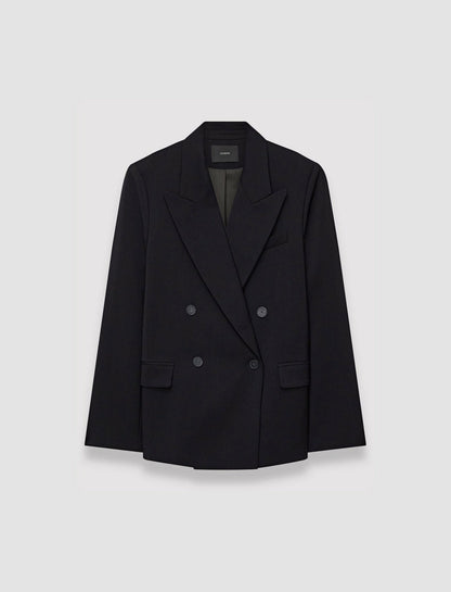 JOSEPH Fashion Women Jaden Tailoring Wool Stretch Jacket Black