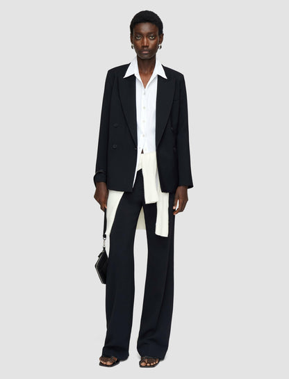 JOSEPH Fashion Women Jaden Tailoring Wool Stretch Jacket Black