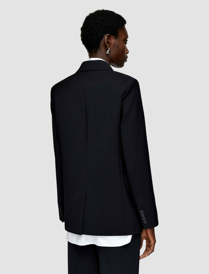 JOSEPH Fashion Women Jaden Tailoring Wool Stretch Jacket Black