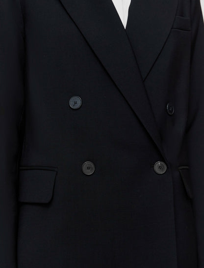 JOSEPH Fashion Women Jaden Tailoring Wool Stretch Jacket Black