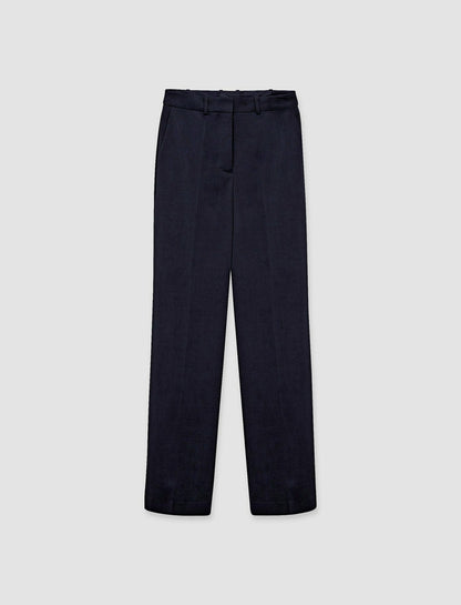 JOSEPH Fashion Women Tailoring Wool Stretch Coleman Trousers Navy