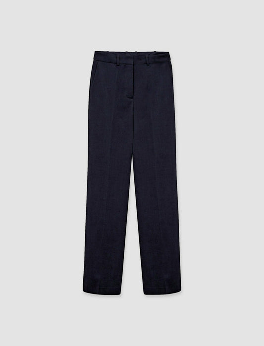 JOSEPH Fashion Women Tailoring Wool Stretch Coleman Trousers Navy
