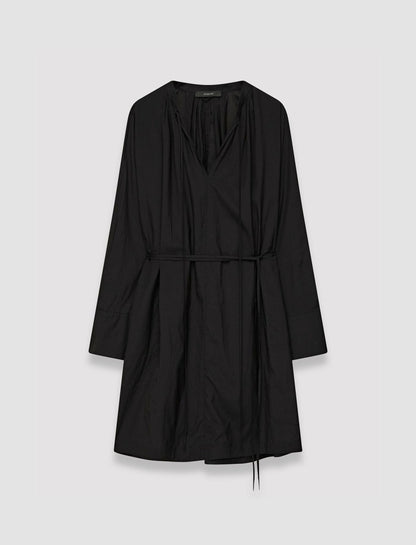 JOSEPH Fashion Women Airy Cotton Viscose Dartmouth Dress Black