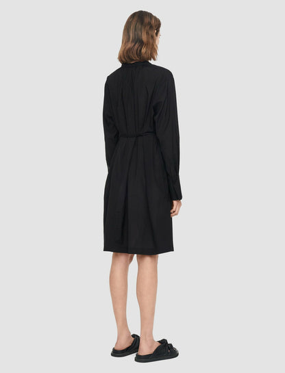 JOSEPH Fashion Women Airy Cotton Viscose Dartmouth Dress Black