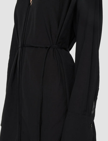 JOSEPH Fashion Women Airy Cotton Viscose Dartmouth Dress Black