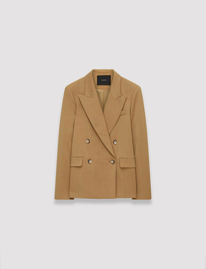 JOSEPH Fashion Women Jaden Tailoring Wool Stretch Jacket Cassonade