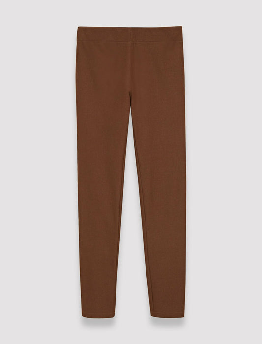JOSEPH Fashion Women Gabardine Stretch Leggings Mahogany