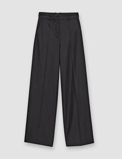 JOSEPH Fashion Women Flannel Stretch Alana Trousers Black
