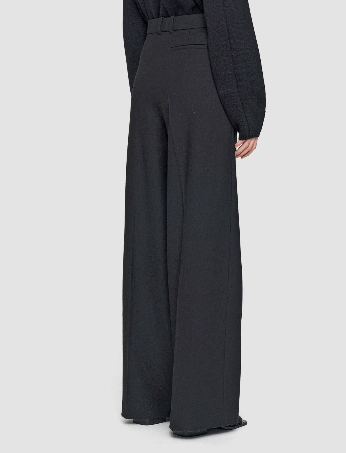 JOSEPH Fashion Women Flannel Stretch Alana Trousers Black