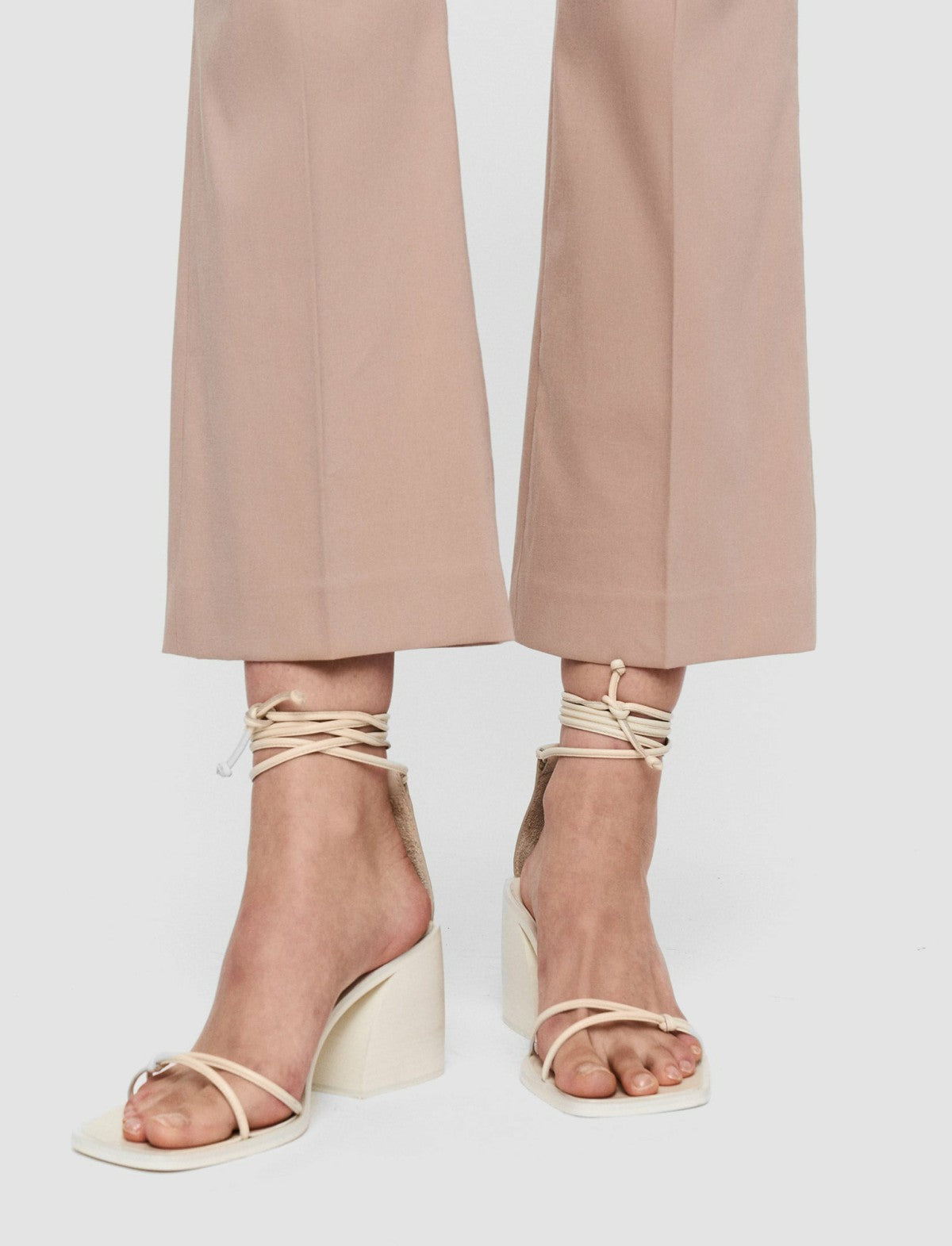 JOSEPH Fashion Women Light Gabardine Stretch Talia Trousers Warm Taupe