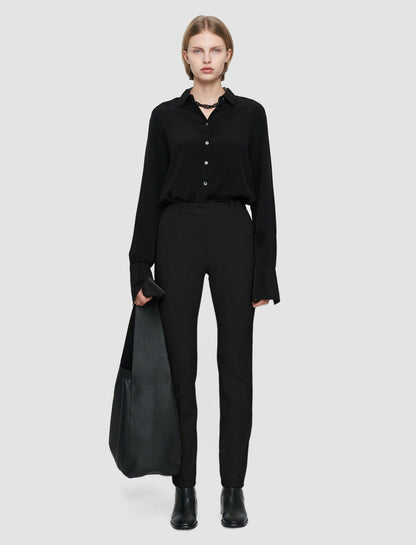 JOSEPH Fashion Women Gabardine Stretch Coleman Long Trousers Black