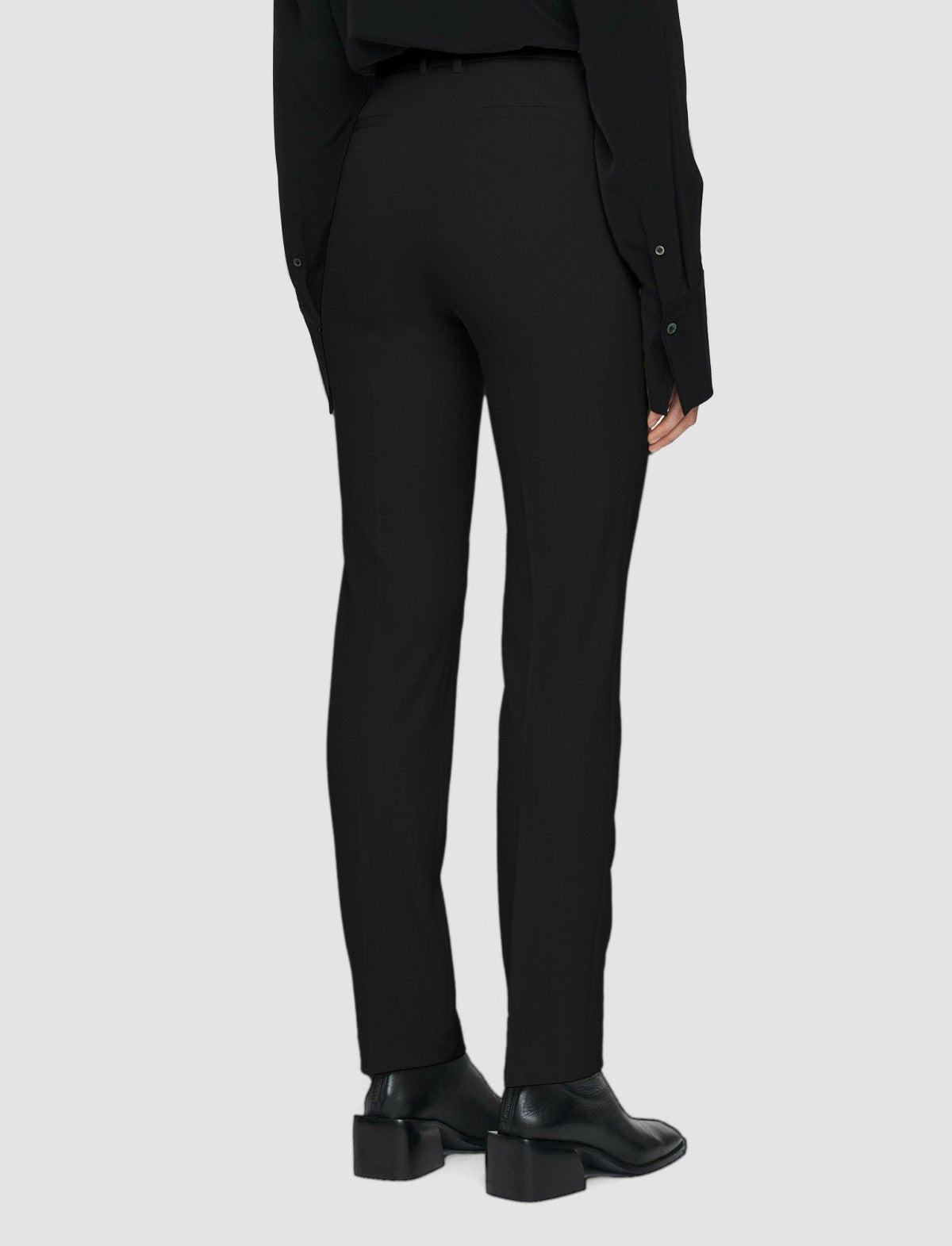 JOSEPH Fashion Women Gabardine Stretch Coleman Long Trousers Black