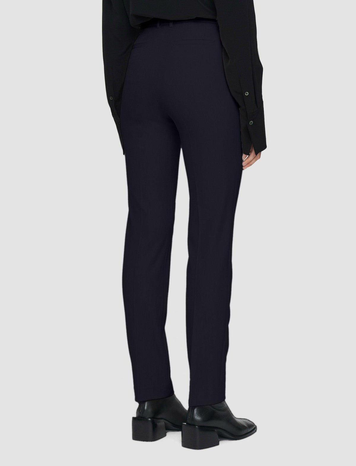 JOSEPH Fashion Women Gabardine Stretch Coleman Long Trousers Navy