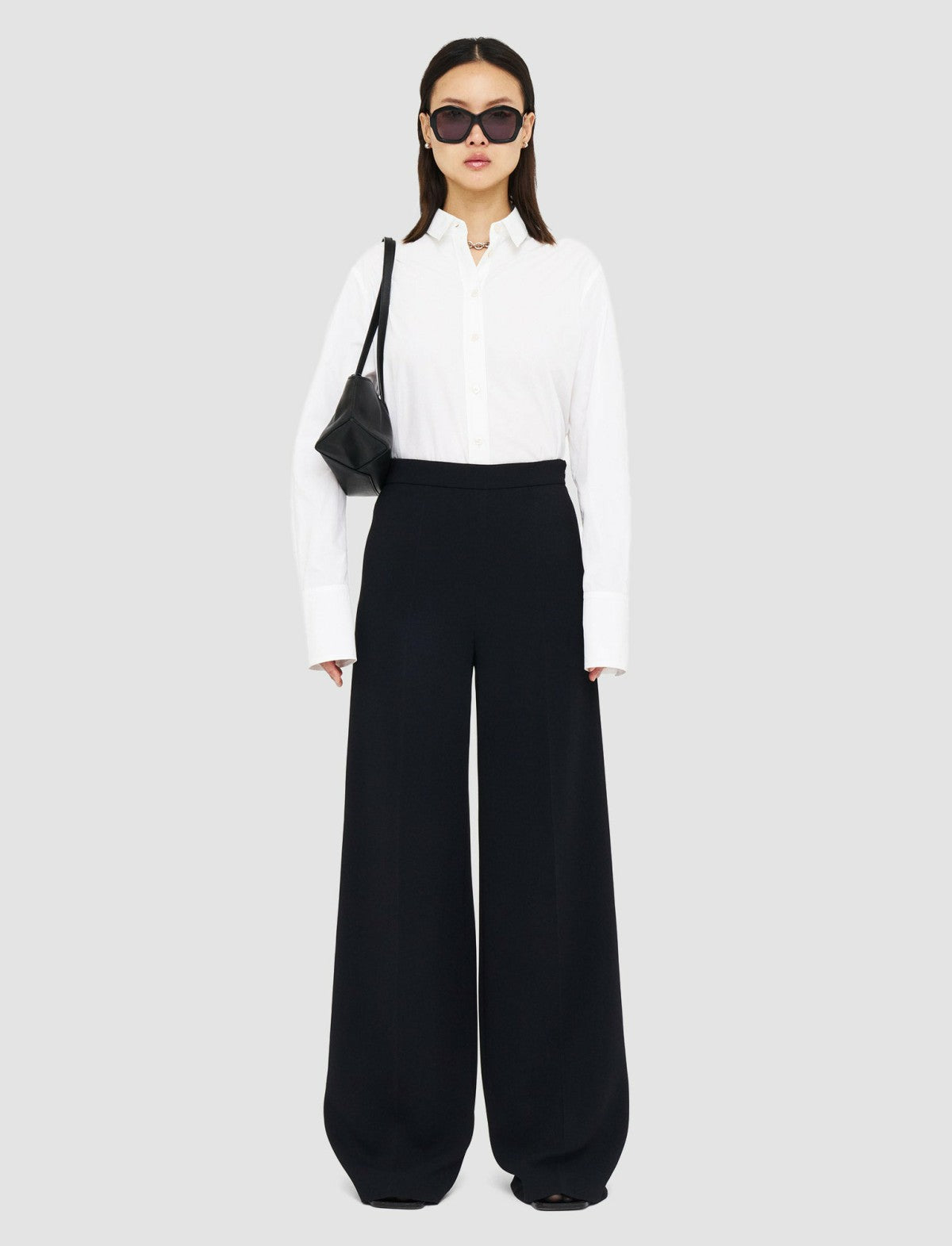 JOSEPH Fashion Women Alane Comfort Cady Trousers Black