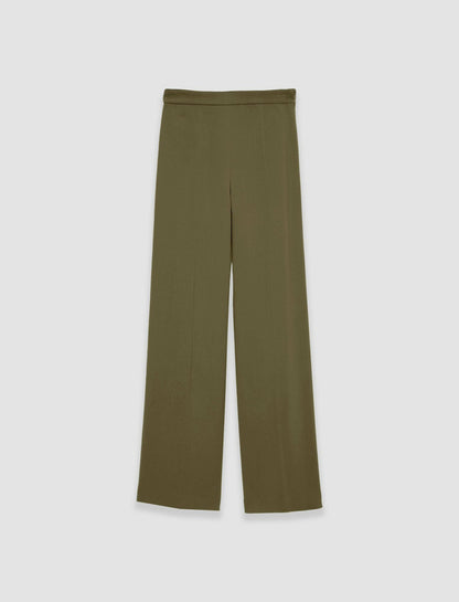JOSEPH Fashion Women Alane Comfort Cady Trousers Dark Olive