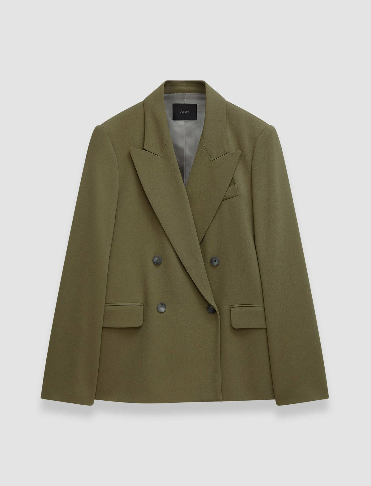 JOSEPH Fashion Women Jaden Comfort Cady Jacket Dark Olive