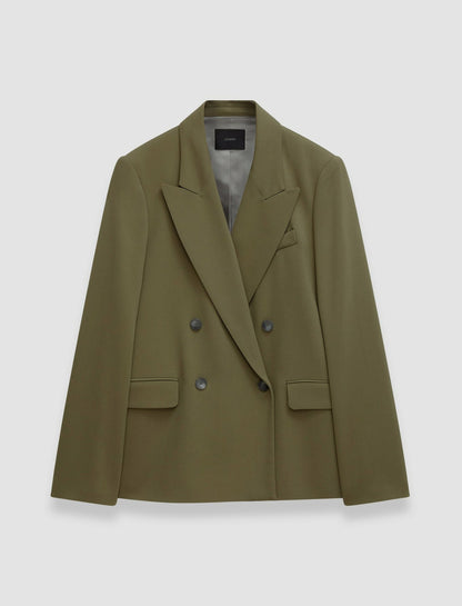 JOSEPH Fashion Women Jaden Comfort Cady Jacket Dark Olive