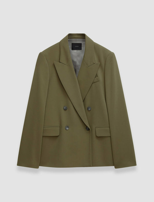 JOSEPH Fashion Women Jaden Comfort Cady Jacket Dark Olive