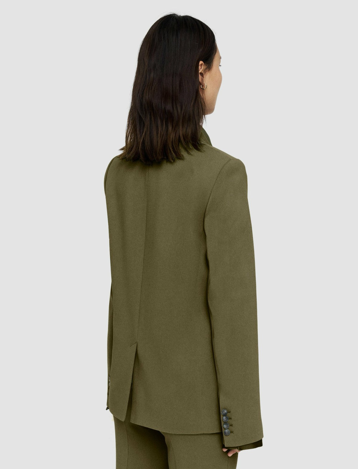 JOSEPH Fashion Women Jaden Comfort Cady Jacket Dark Olive