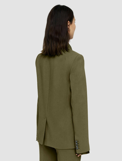 JOSEPH Fashion Women Jaden Comfort Cady Jacket Dark Olive