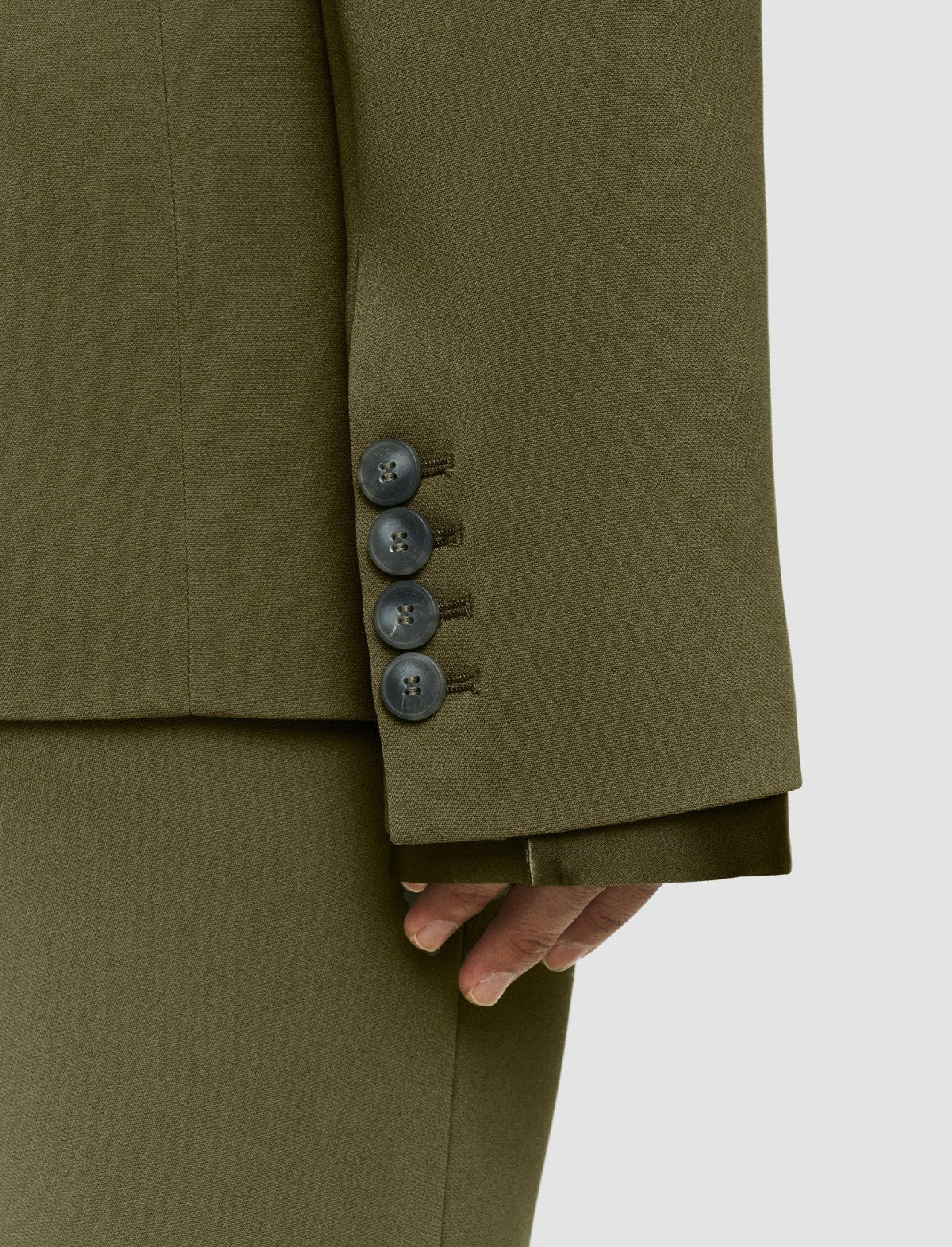 JOSEPH Fashion Women Jaden Comfort Cady Jacket Dark Olive