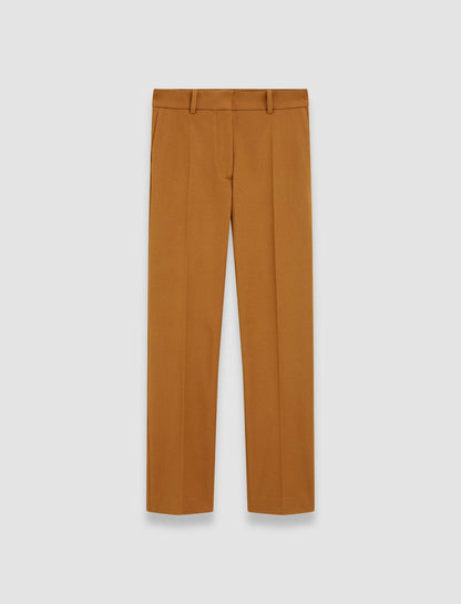 JOSEPH Fashion Women Coleman Gabardine Stretch Trousers Clay