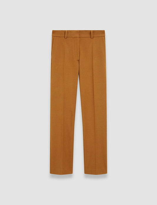 JOSEPH Fashion Women Coleman Gabardine Stretch Trousers Clay