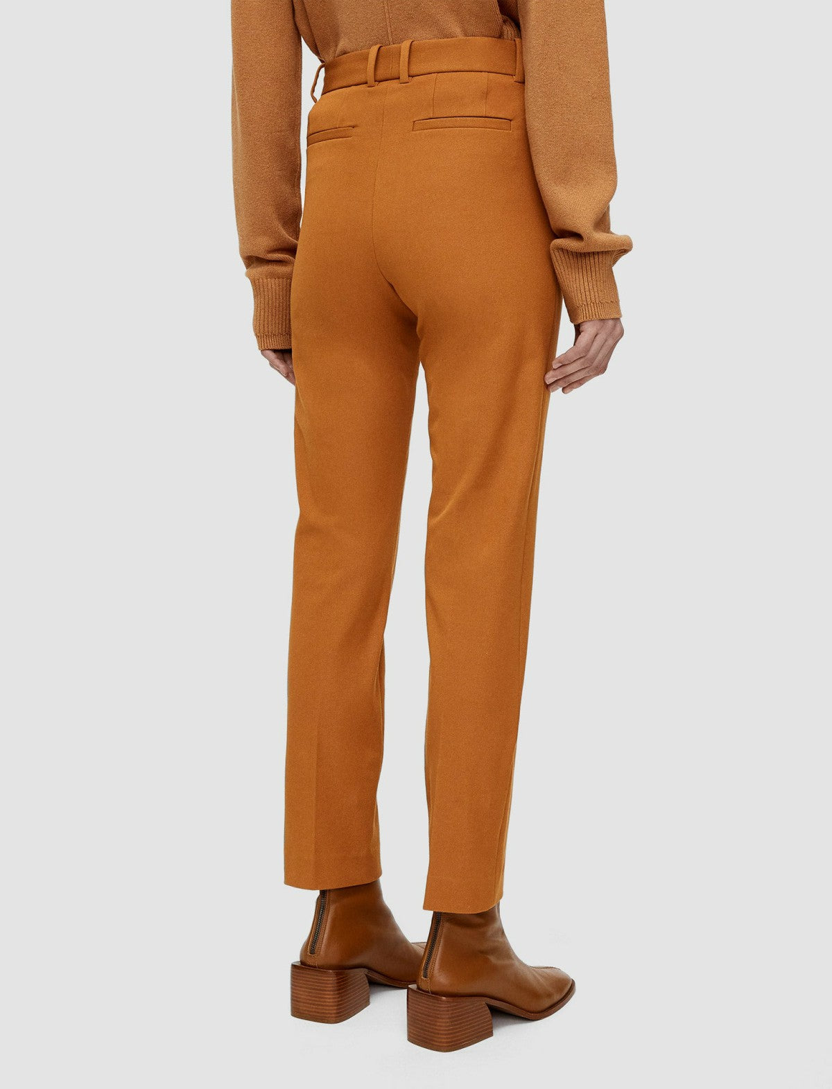 JOSEPH Fashion Women Coleman Gabardine Stretch Trousers Clay