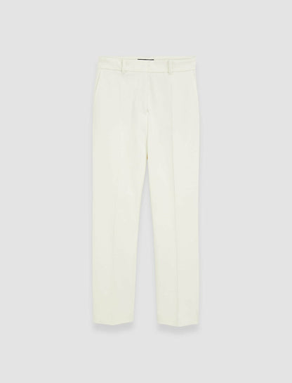 JOSEPH Fashion Women Coleman Gabardine Stretch Trousers Oyster White