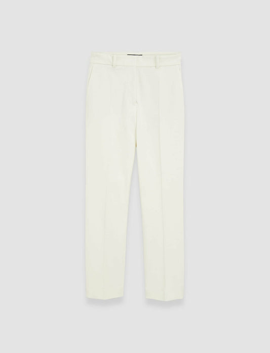 JOSEPH Fashion Women Coleman Gabardine Stretch Trousers Oyster White
