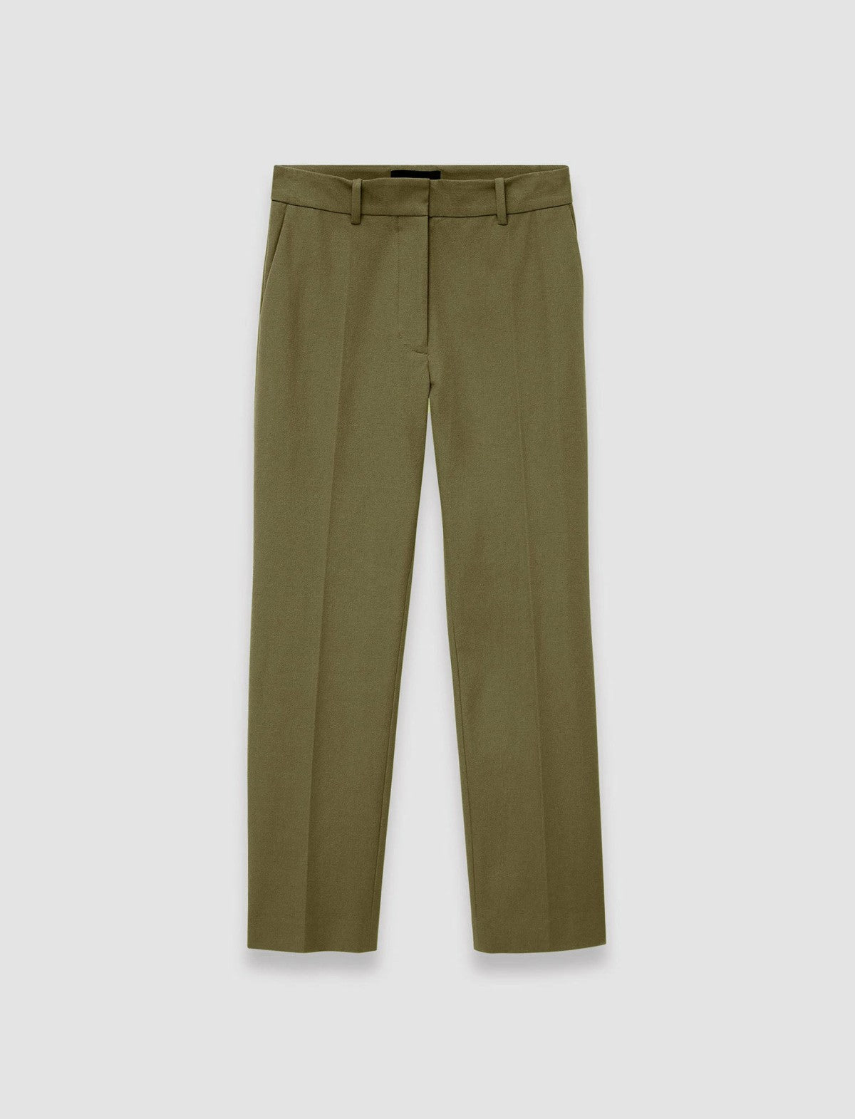JOSEPH Fashion Women Coleman Gabardine Stretch Trousers Dark Olive