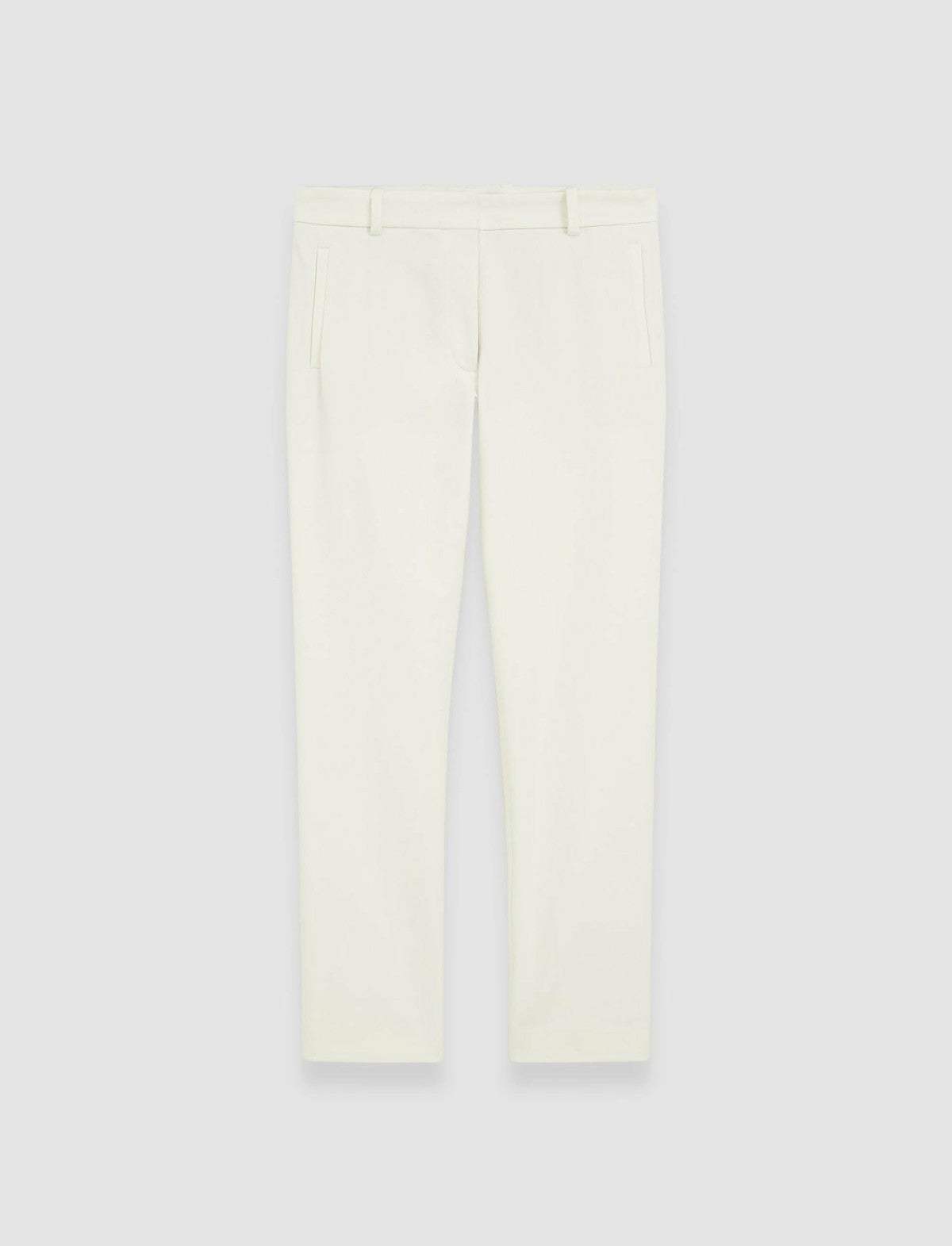 JOSEPH Fashion Women New Eliston Gabardine Stretch Trousers Oyster White