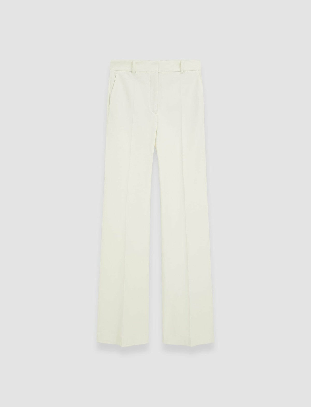 JOSEPH Fashion Women Tafira Gabardine Stretch Trousers Oyster White