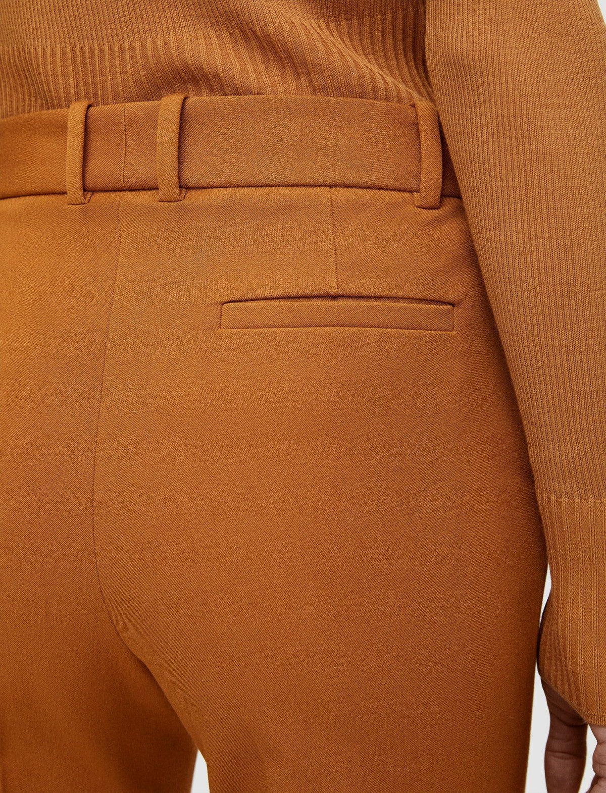 JOSEPH Fashion Women Tafira Gabardine Stretch Trousers Clay