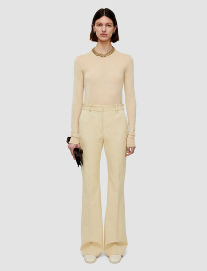 JOSEPH Fashion Women Tafira Gabardine Stretch Trousers Safari