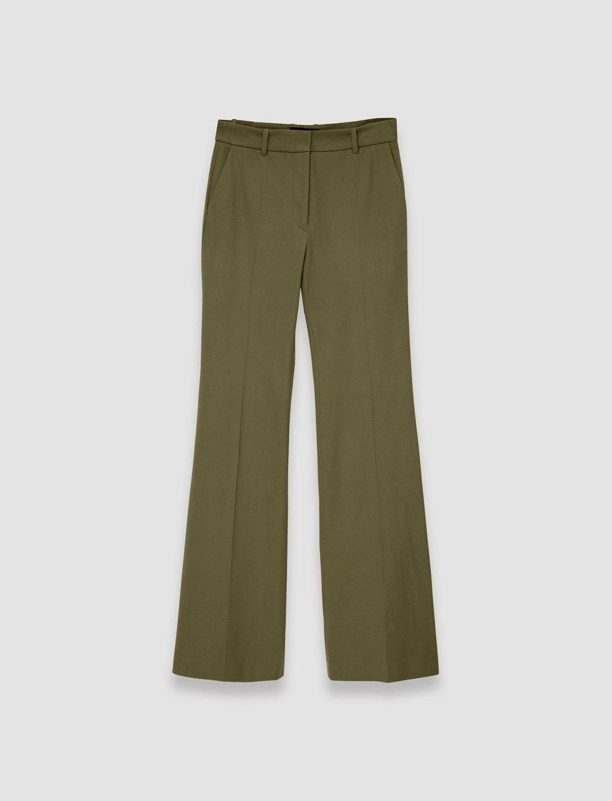 JOSEPH Fashion Women Tafira Gabardine Stretch Trousers Dark Olive