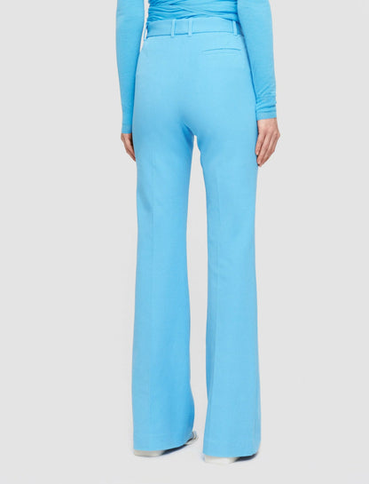 JOSEPH Fashion Women Tafira Gabardine Stretch Trousers Dark Arctic