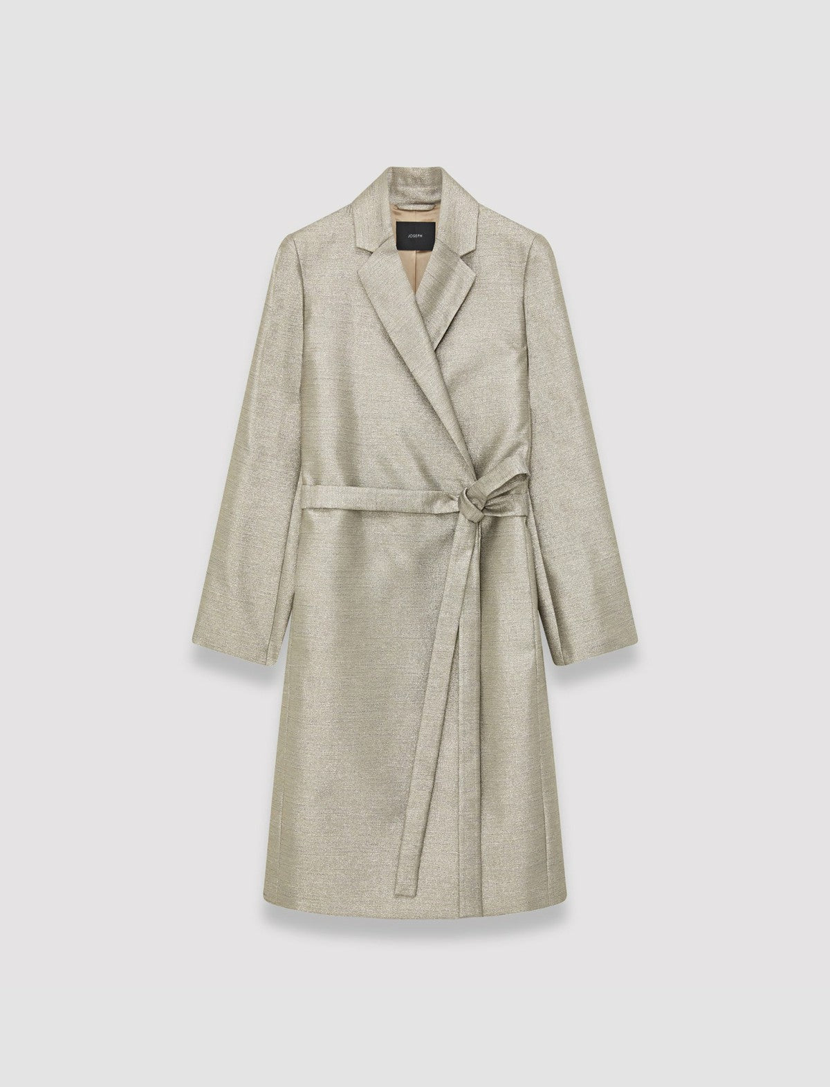 JOSEPH Fashion Women Textured Metallic Clotilde Coat Metallic Spark