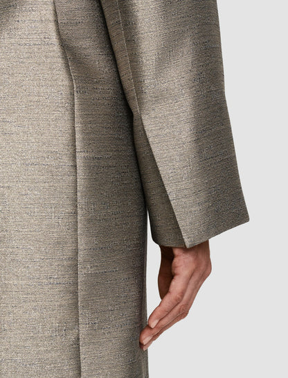 JOSEPH Fashion Women Textured Metallic Clotilde Coat Metallic Spark