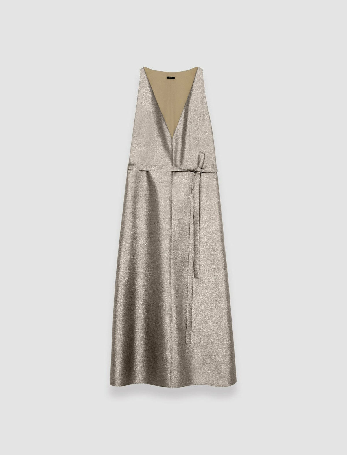 JOSEPH Fashion Women Textured Metallic Desiree Dress Metallic Spark