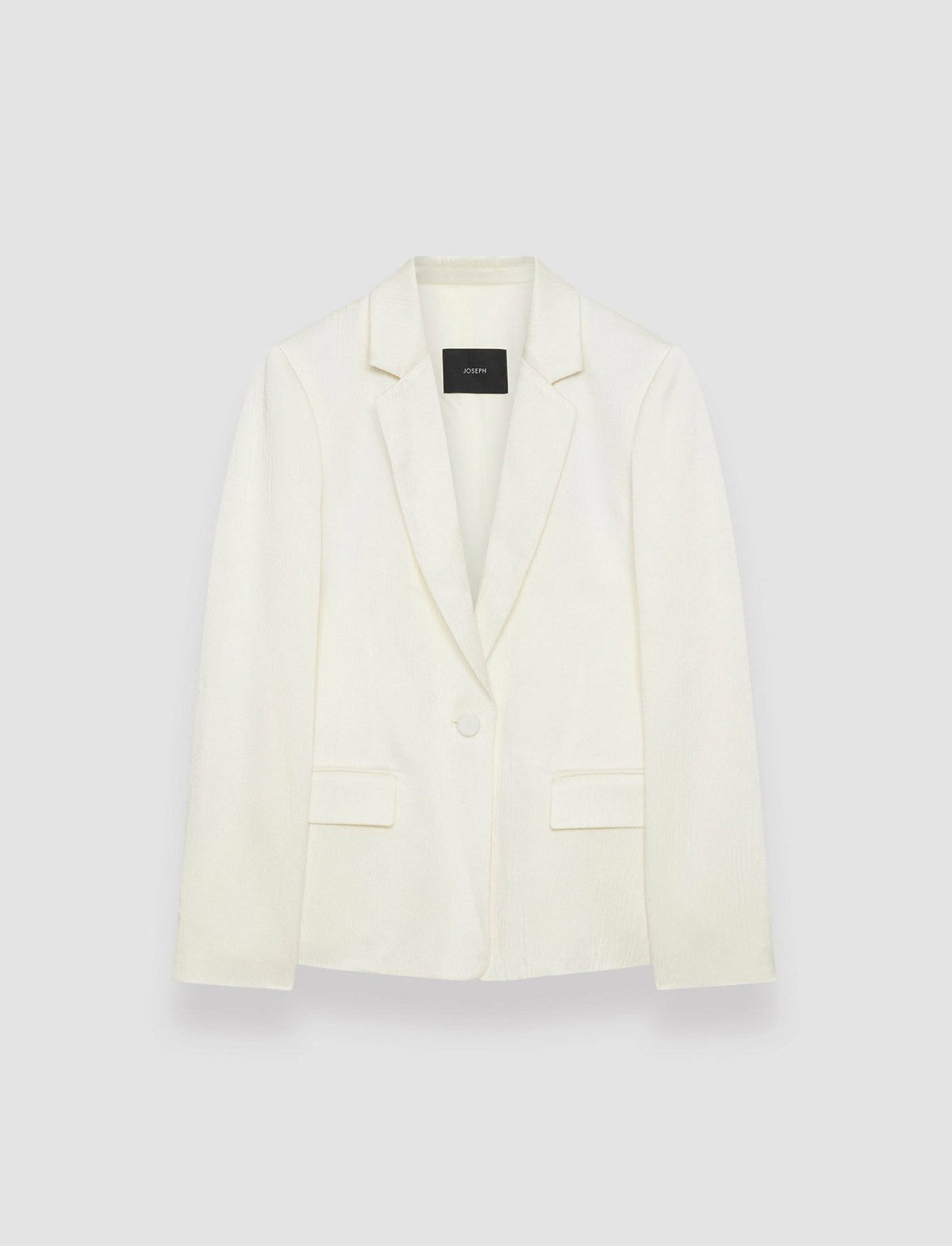 JOSEPH Fashion Women Textured Viscose Joaquim Jacket Ivory